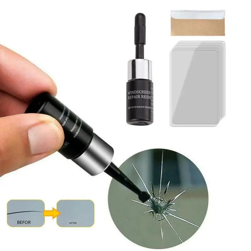 

Auto Glass Repair Kit Tools Windshield Crack Repair Fluid Rearview Mirror Repair Fluid Motorcycle Car Repair Fluid Car Tools