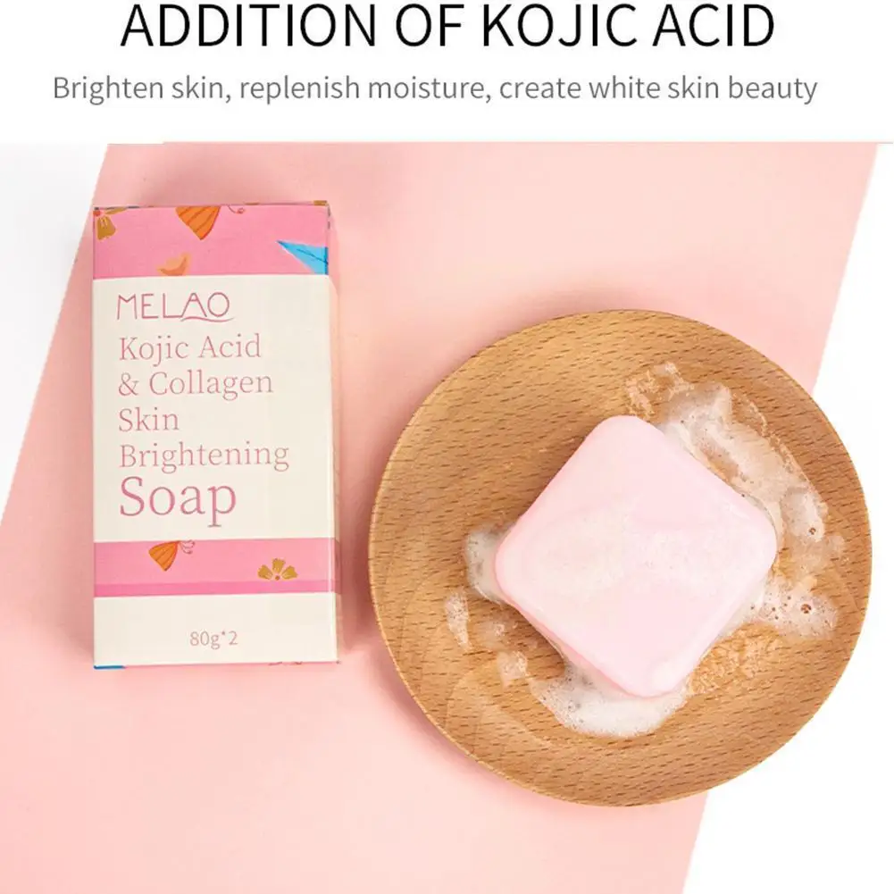 

Dark Black Skin Lightening Soap Kojic Acid Whitening Brighten 80g Soap Glycerin Acid Face Skin Bleaching Kojic Soap Body C3k4