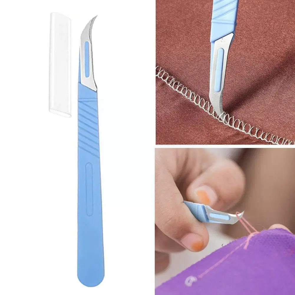 

1pc Sewing Seam Rippers Blue Plastic Handle Seam Stitch Ripper Unpicker Remover Thread Cutter For Sewing Craftin Needlework B1H8