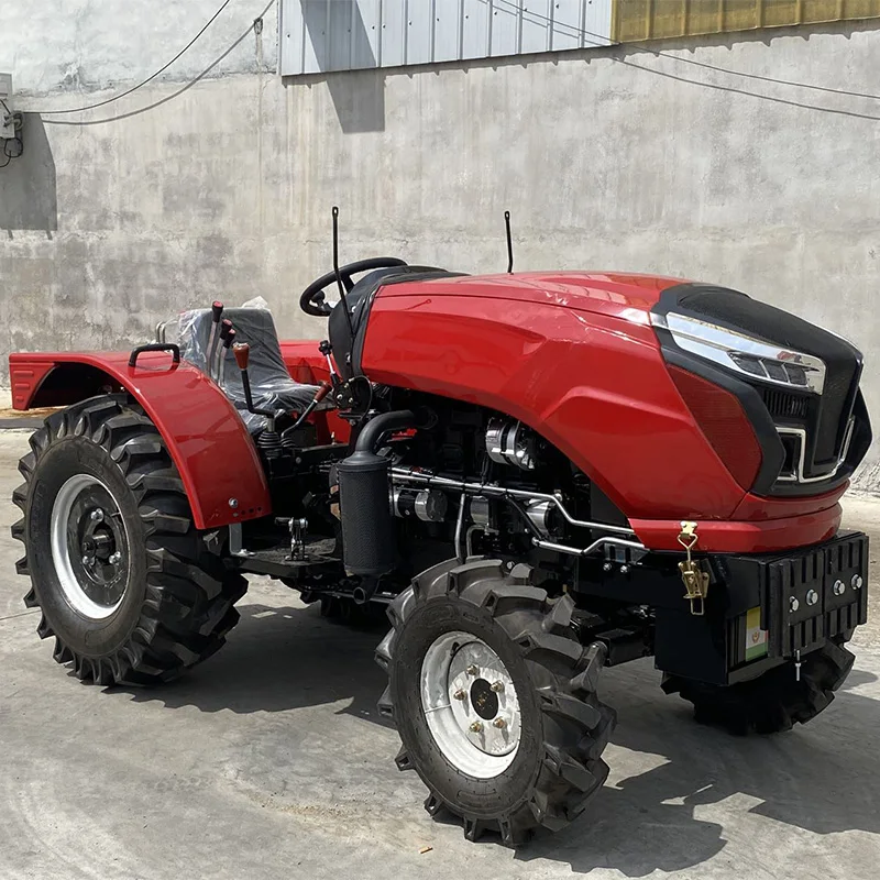 Фото Малогабаритный сельскохозяйственный колесный трактор 4WD с высокой производительностью, многофункциональный трактор для сельскохозяйственных работ и обработки почвы №3