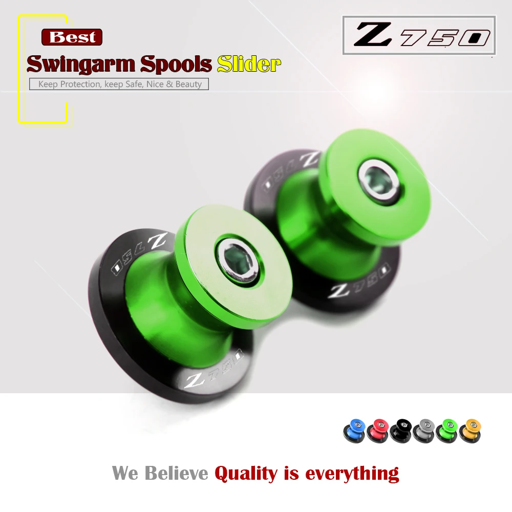

Z750 For KAWASAKI Z750 Z 750 2007 2008 2009 2010 2011 Motorcycle Accessoires Swingarm Slider Spools 10MM Stand Screws Cover