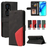 luxury leather protect phone case for huawei p50 p20 pro p smart z honor 50 10 lite 8a card slots shockproof lanyard stand cover
