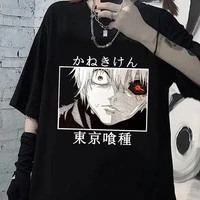 hot japanese anime tokyo ghoul t shirt men kawaii cartoon kaneki ken graphic tees fashion unisex tshirt summer tops t shirt male