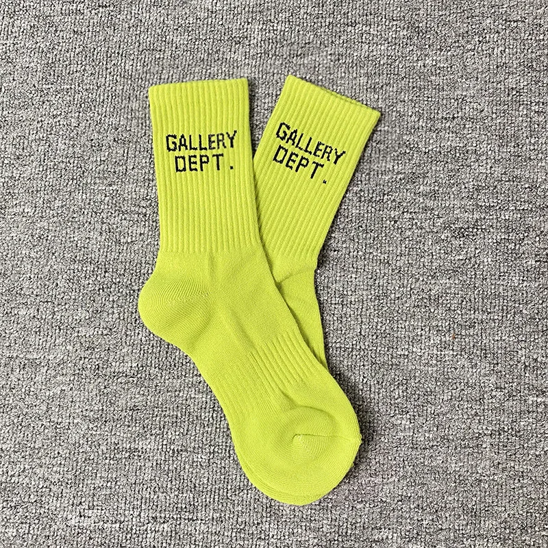 New GALLERY DEPT Socks European hip-hop fashion socks personality male alphabet socks sports skateboard leisure sock