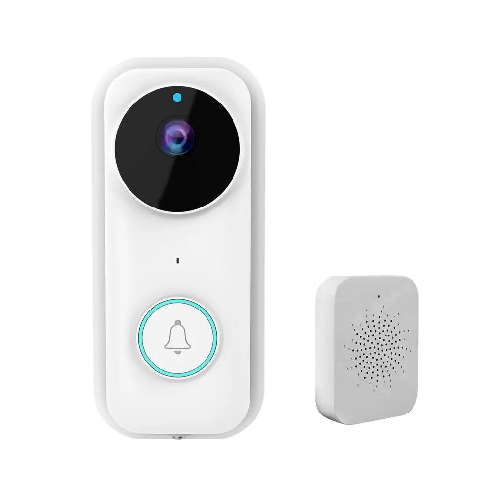 

1 Set Wireless Doorbell Visual Voice Intercom Monitoring Hd Night Vision Camera Video Remote Smart Door Bell B71 Built-in MIc