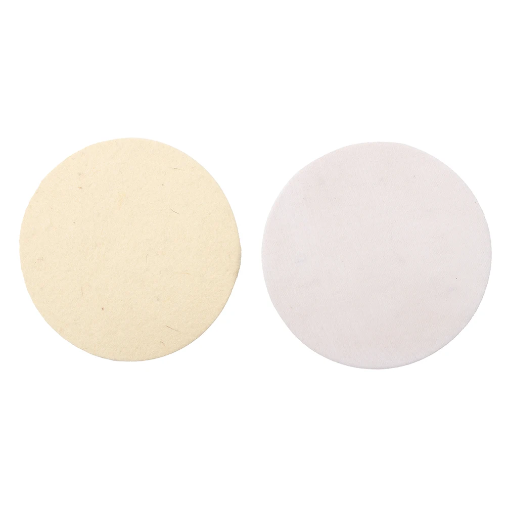 

Polishing Pad 2pcs Wool Felt Polishing Pad 75mm/100mm/125mm/150mm Wheel For Glass Stainless Steel Polish Repair Scratch Tools