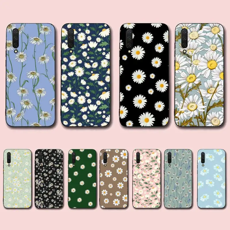 

Vintage Daisy Flowers Phone Case for Xiaomi mi 5 6 8 9 10 lite pro SE Mix 2s 3 F1 Max2 3