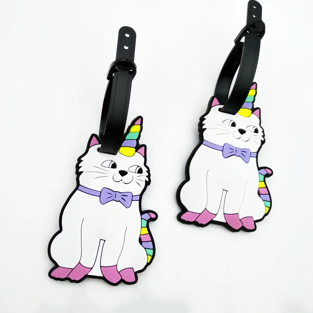2 Упаковки Багажных Бирок С Милыми Животными И Котятами Подвесные