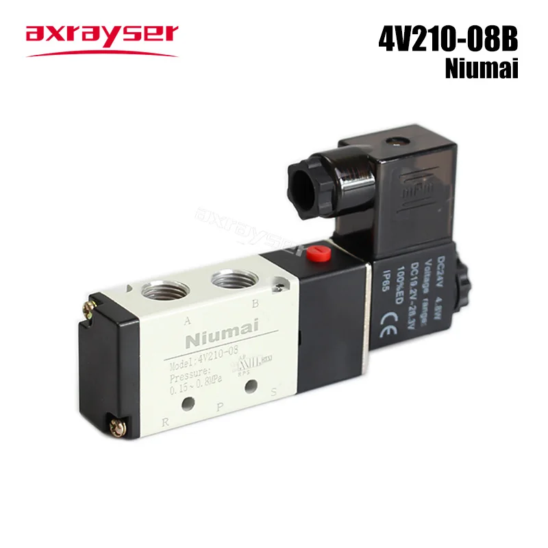 4V210-08B Pneumatic Solenoid Valve Original Regulator Electro DC24V 4.8W Proportional for Fiber Laser Cutting Machine Part