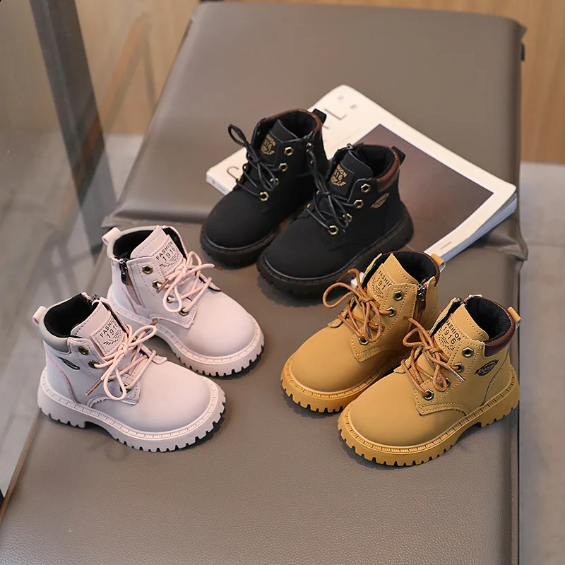 

Детские короткие ботинки для мальчиков и девочек, размеры 21-36