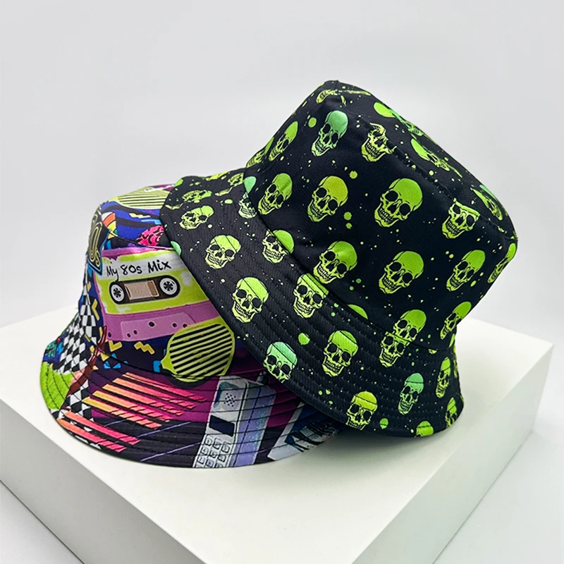 Панама унисекс в стиле ретро Midnite Star Повседневная шляпа-ведро с защитой от солнца