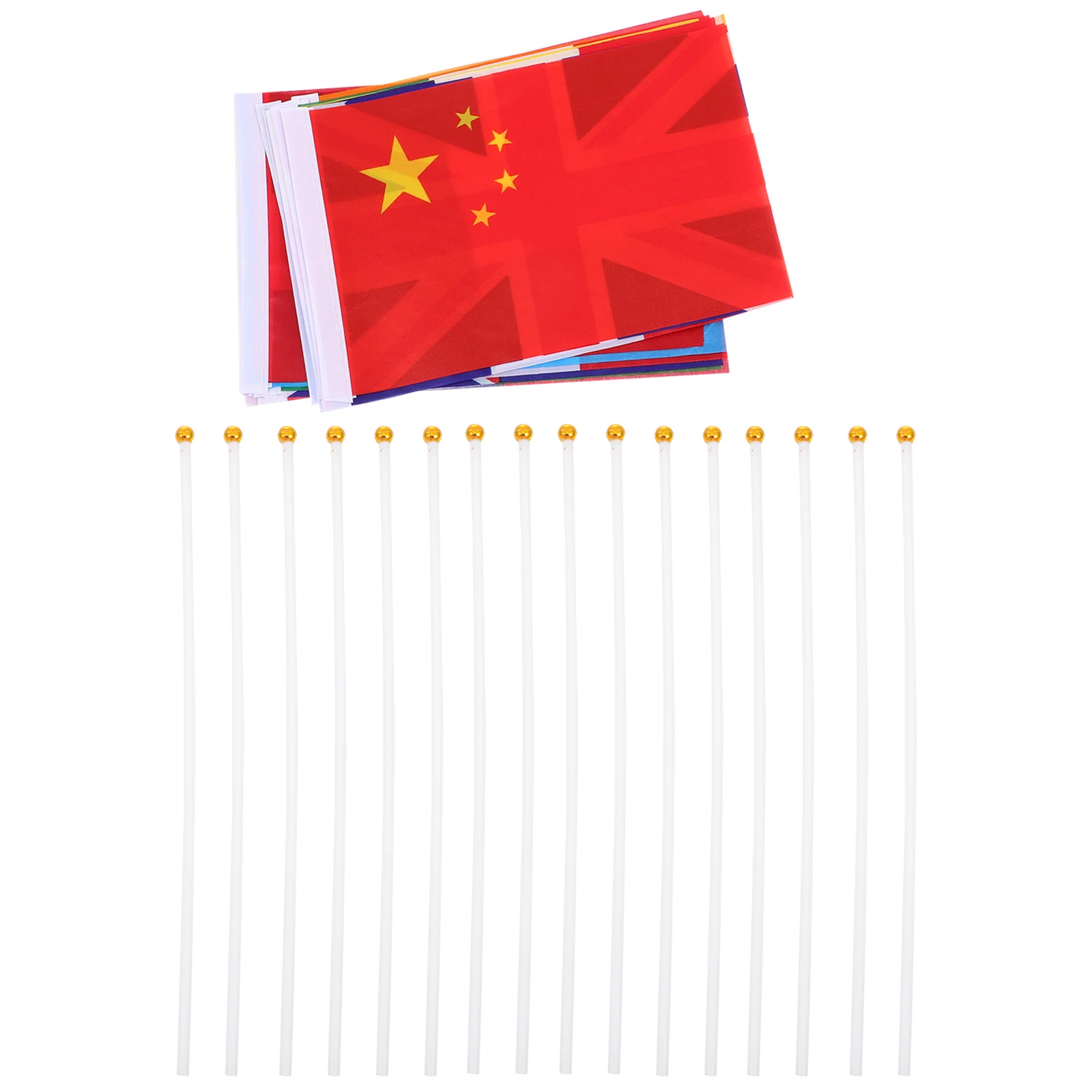

40Pcs World Flag Polyester World Flags National Flags Wall Decoration Flags