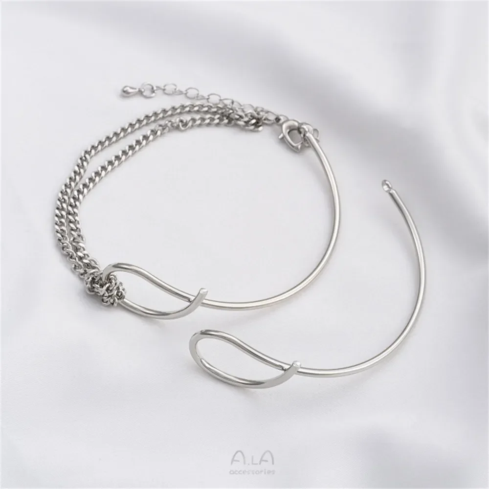 Полукруглый браслет 14-каратное золото аксессуары ручная работа сделай сам