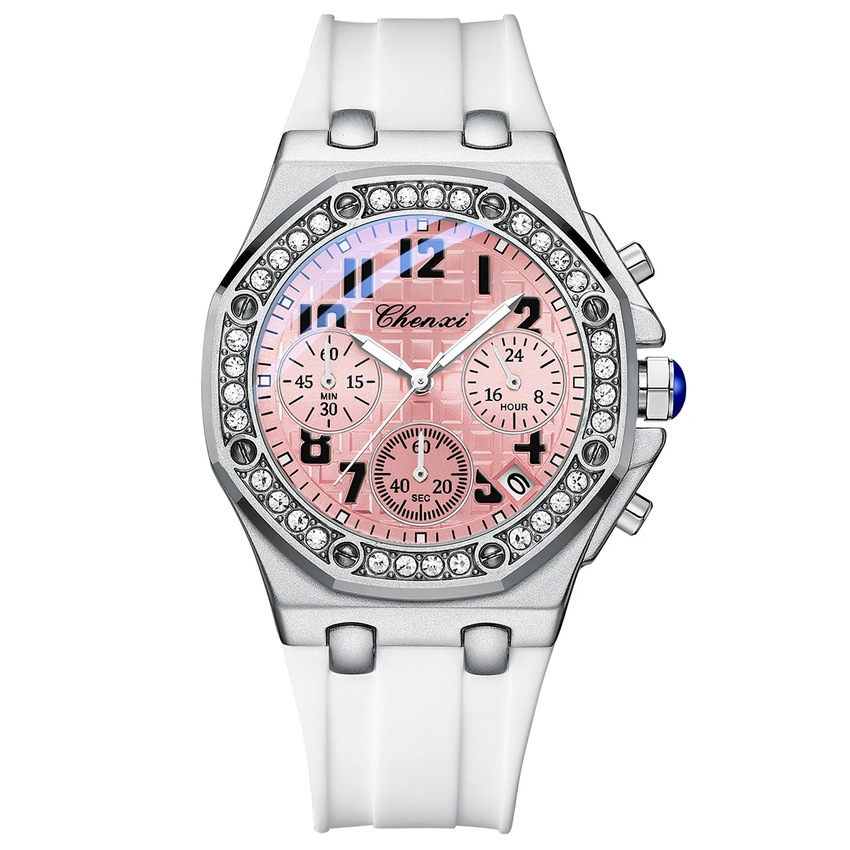 Новые женские часы роскошные брендовые спортивные силиконовые цвета дофамина