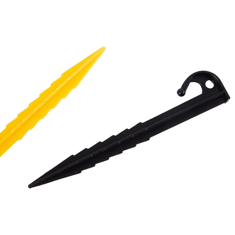 10 шт. гвозди для палатки открытый кемпинг поездка колышки земли пластиковые