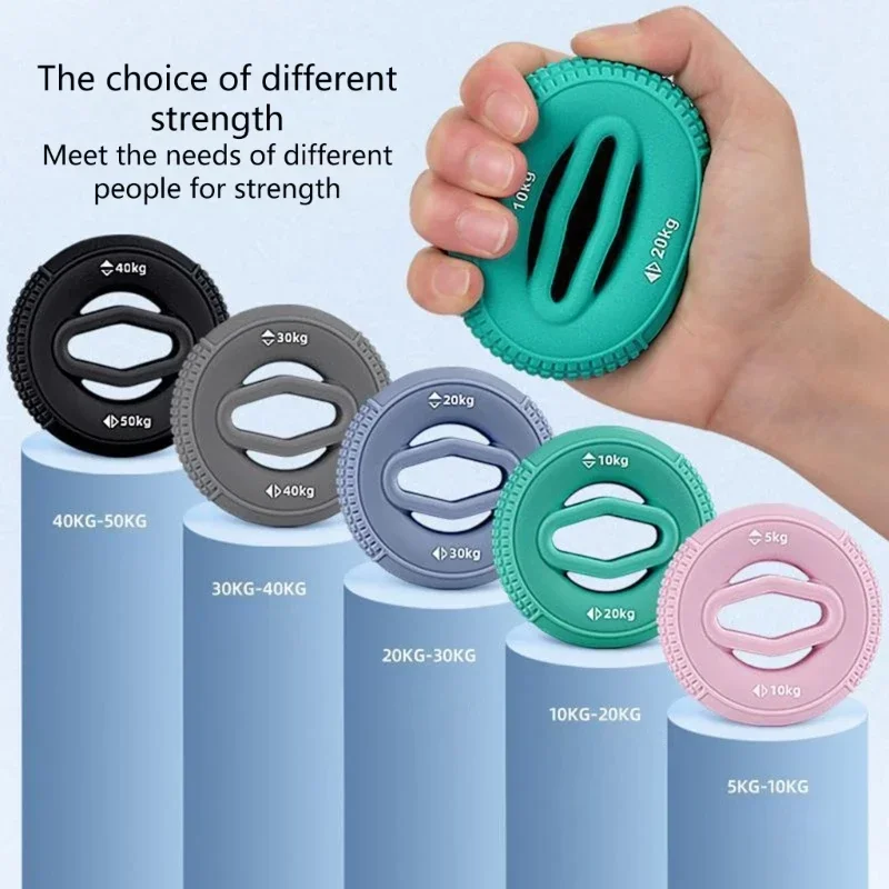

New Hand Grip Strengthener Hand Finger Exerciser Forearm Rings Hand Exerciser Silicone Squeezer Grippers for Finger Physical
