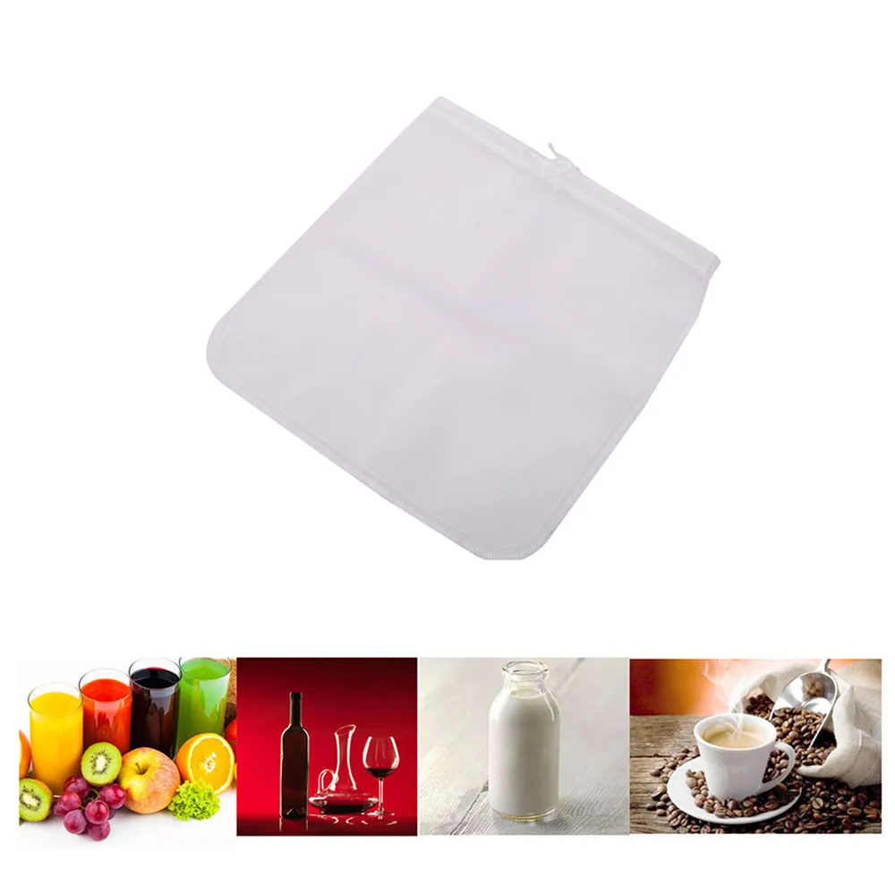 

12 inches Ellenmar Premium Mesh Filter Food Grade Nut Milk Bag Nylon Cheese Cloth Cold Brew Coffee Herbal Filter Tool