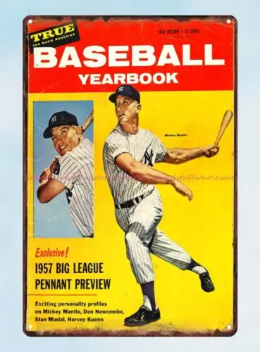Коллекция 1957 года настоящий Мужской журнал альбом для бейсбола с рисунком Микки