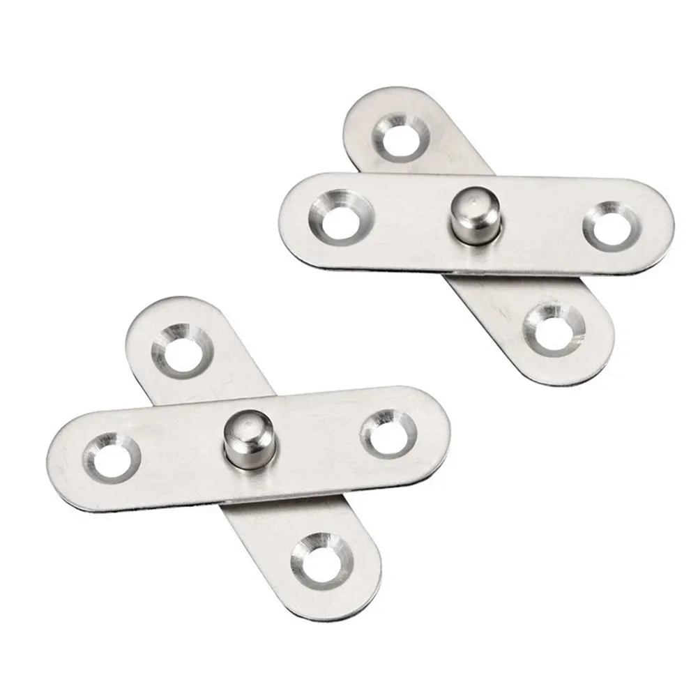 

Hinge Rotating Home Internal Door Wooden Door 360 Degree Accessories Door Pivot Repair Rotary Set Silver Tone 2pcs