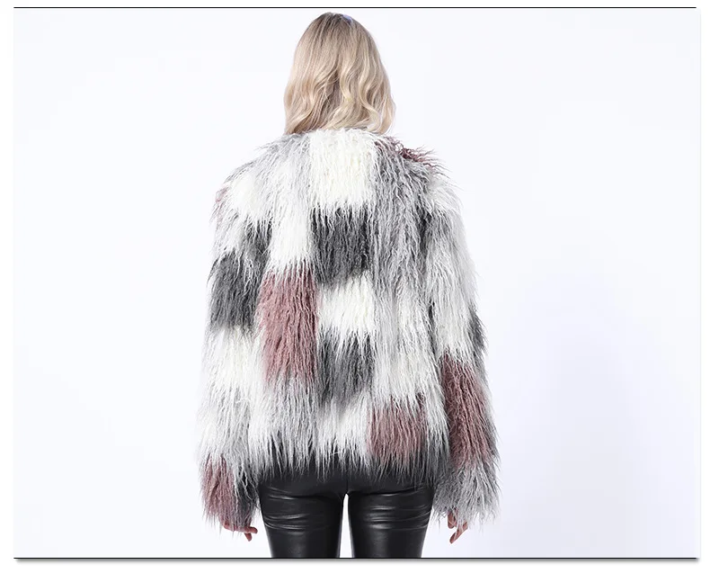 Women's Fur Jacket Autumn and Winter Imitation Fur Overcoat Mid-Length Mink Fur Fox Fur Fur Women's Coat Faux Fur Coat
