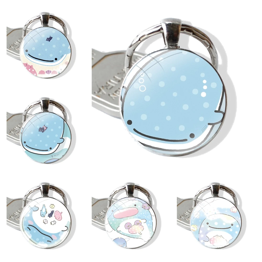 Модный креативный дизайн, мультяшный стеклянный кабошон, брелок, подвеска для автомобильных ключей, ручная работа, милый КИТ цзиньбесань