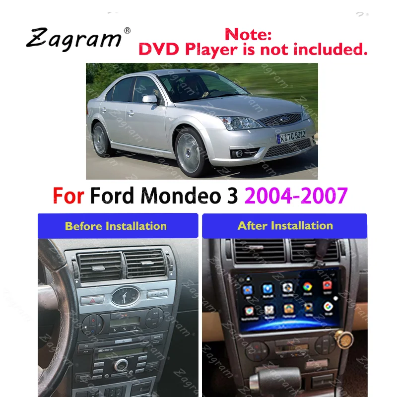 9-дюймовый 2 Din Автомобильный Кабель Canbus для Ford Mondeo 3 2004-2007 панель Cd Dvd плеер аудио