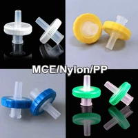 100pcsbag lab disposable13mm 25mm plastic syringe filter with mcenylonpp microporous membrane