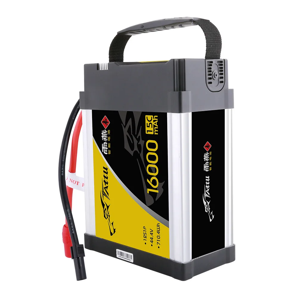 

2022 TATTU 2,0 16000mah 15C 44,4 V 12S1P AS150U-F сельское хозяйство UAV Smart Battery Series UAV Drone