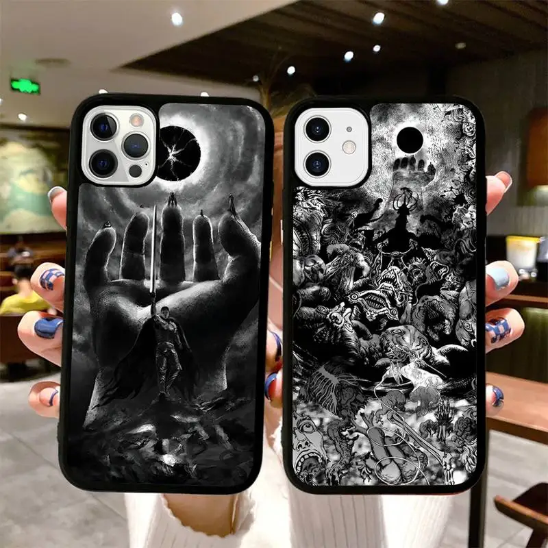 

Hot Anime Berserker Phone Case Silicone PC+TPU Case for iPhone 11 12 13 Pro Max 8 7 6 Plus X SE XR Hard Fundas