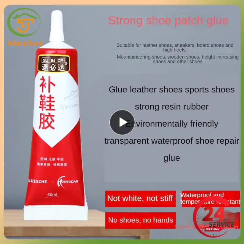 

Quick Drying Shoe Glue 60ml Transparent Shoe Adhesive Speciality Portable Brute Force Glue Repair Tool Shoe Patch Adhesive