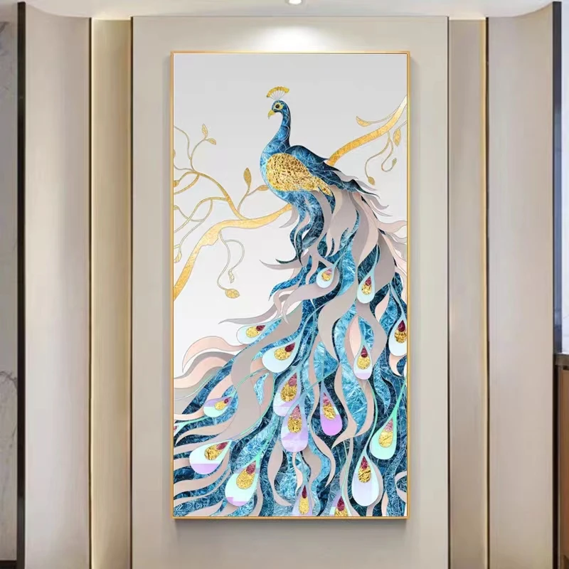 

Алмазная живопись с павлином, в новом стиле