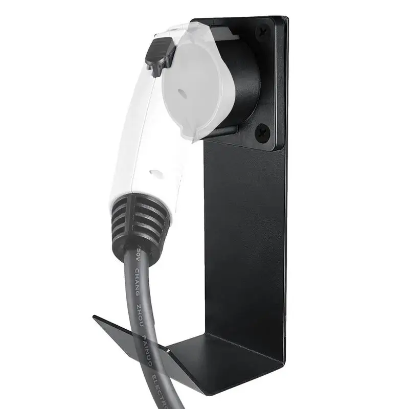 

Electric Car Charger Holder Ev Charging Station Cable Holder EV Charger Holster Wall-Mount Electric Vehicle Connector Nozzle