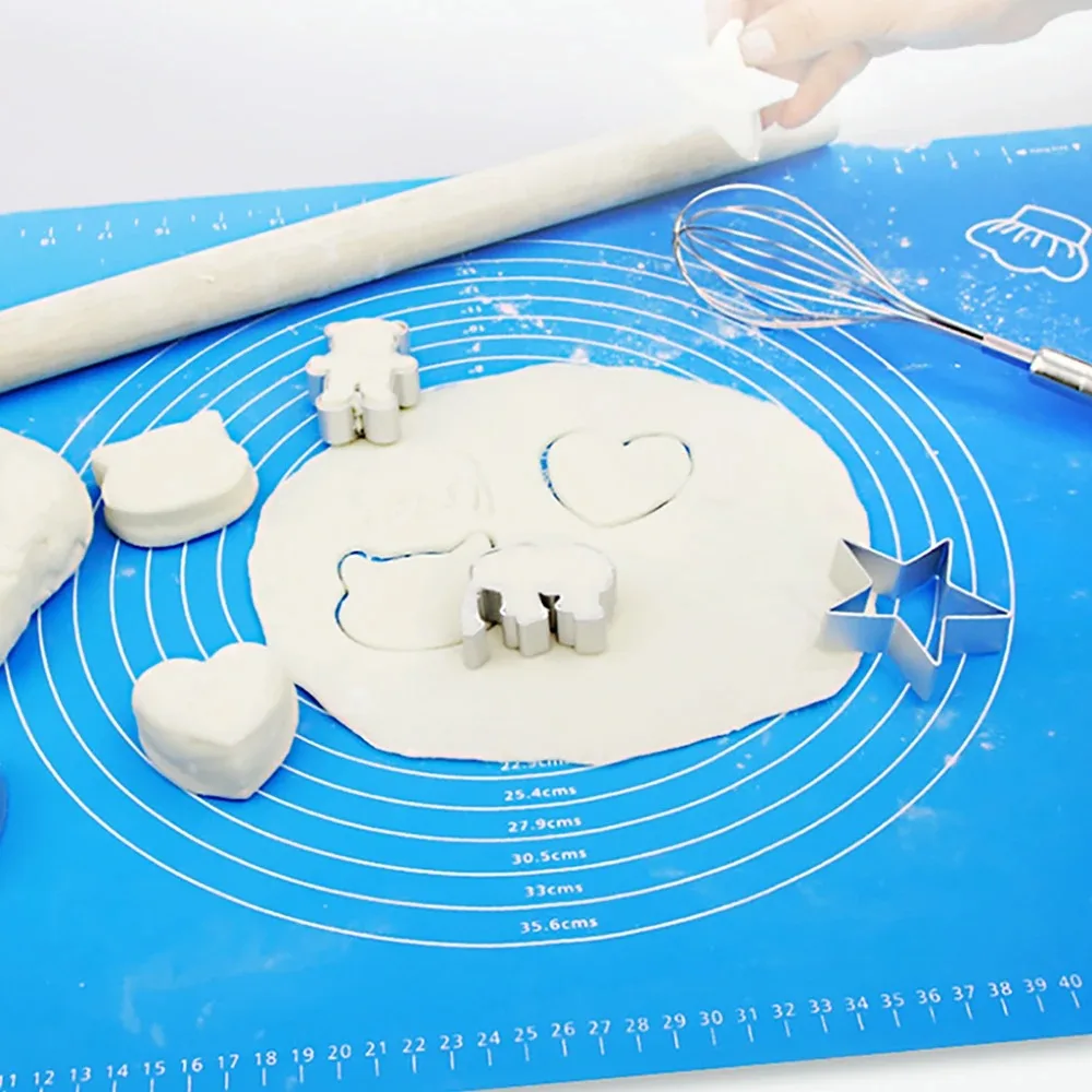 1 Шт. Нескользящий Утолщенный Коврик Для Скалка Силиконовый Выпечки