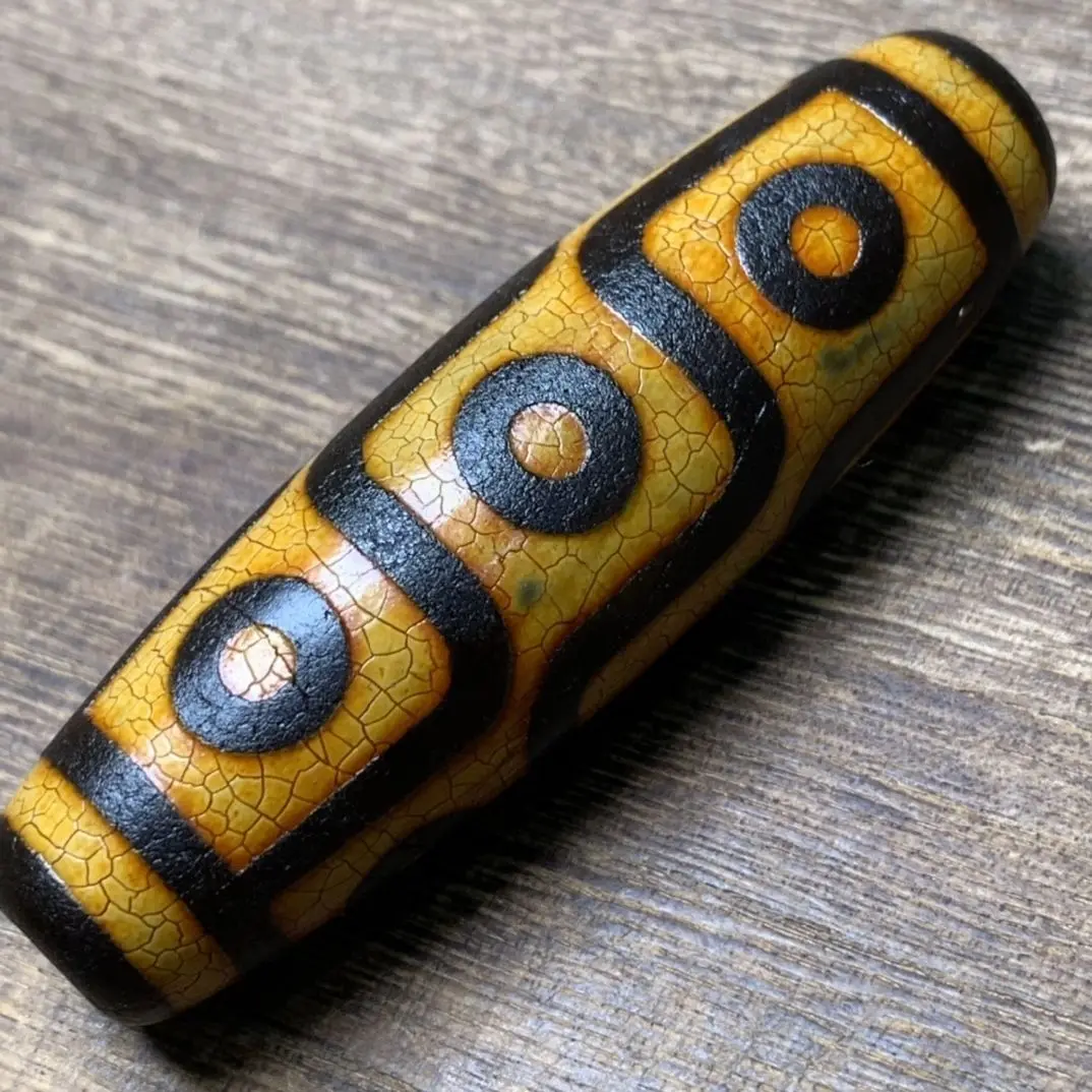 Тибетский натуральный старый шахтный агат чешуя дракона открытая часть бусины