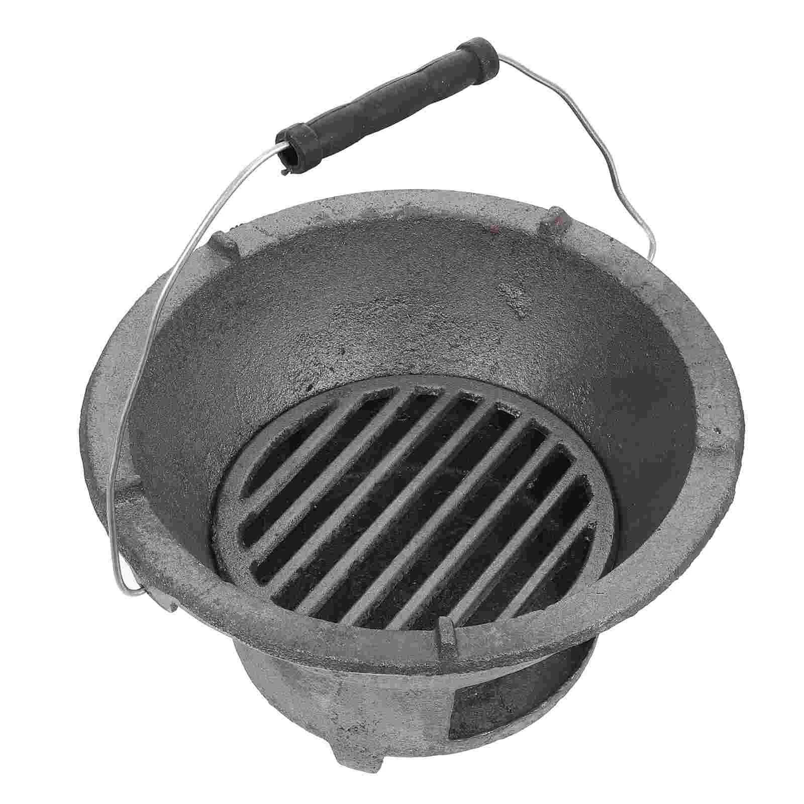 

Grill Stove Barbecue Japanese Hibachi Iron Fire Small Charcoal Cast Bbq Portable Camping Indoor Style Tabletop Korean Outdoor