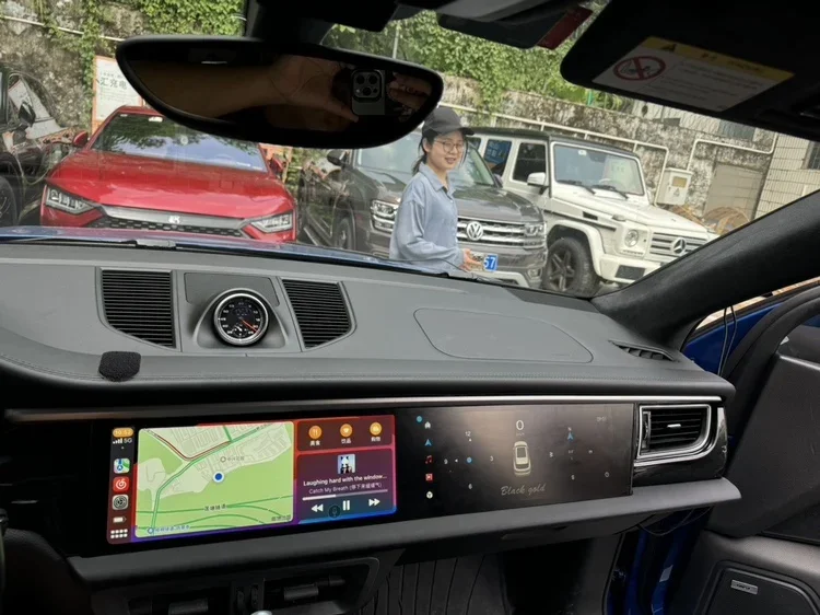 2024 двойной экран для Porsche Macan 2014-2017 автомобильная автономная навигация BT GPS AI