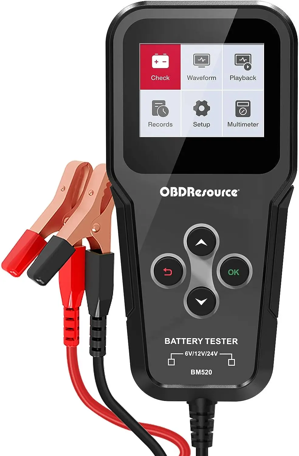 

12V 24V Automotive Battery Tester 3in1 Professional Digital Alternator Analyzer 100-2000 CCA Battery Load/Cranking/Charging Syst