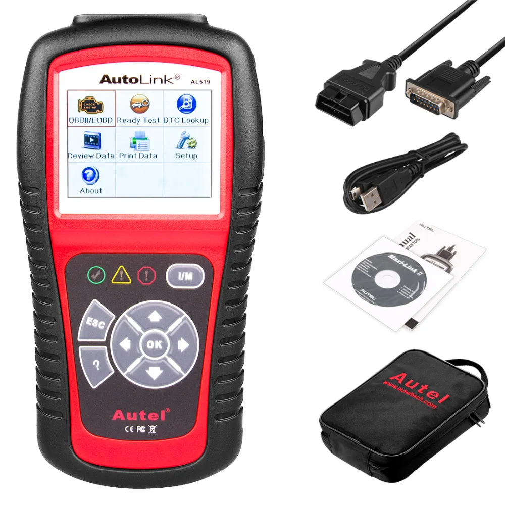 

Original AL519 OBD2 Car Diagnostic Tool AutoLink AL519 OBD ll Scan Tool Code Reader EOBD Diagnostic Tool