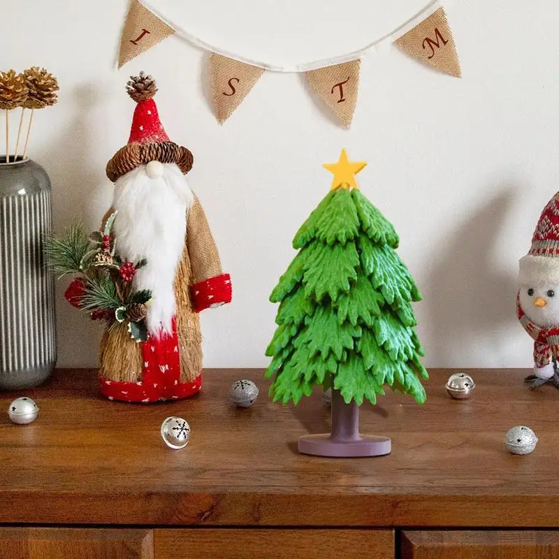 Креативные деревянные подставки для рождественской елки натуральные складные