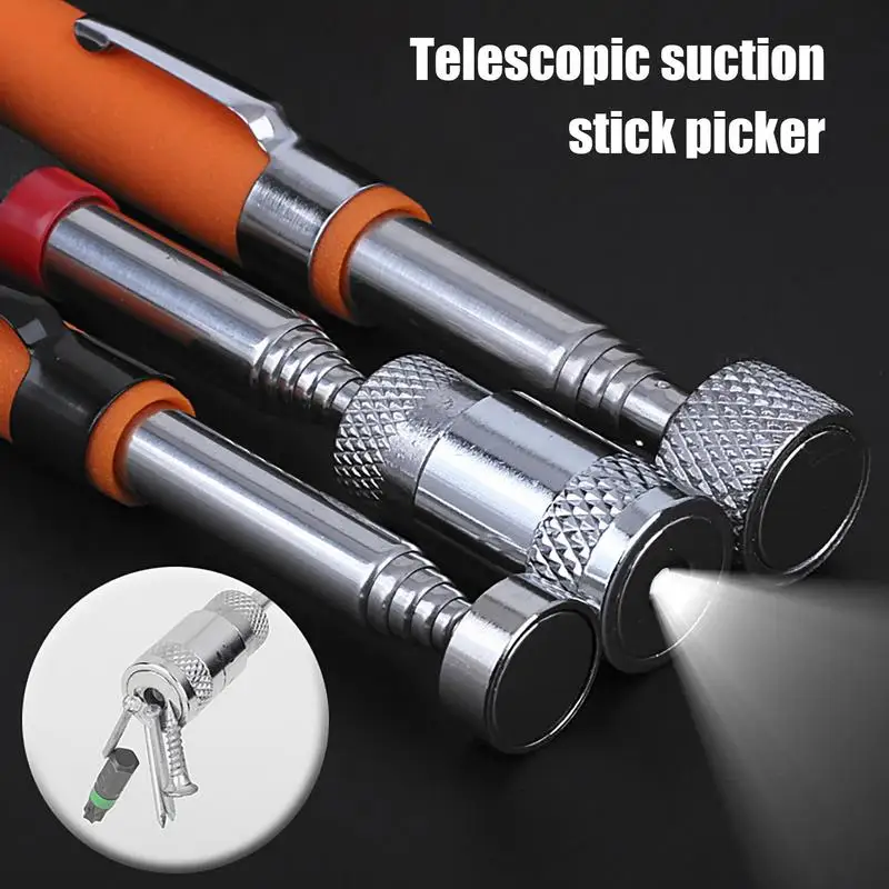 

Телескопический магнитный инструмент для захвата болтов и гаек, мощные ручные инструменты, портативная телескопическая магнитная ручка, ручной инструмент