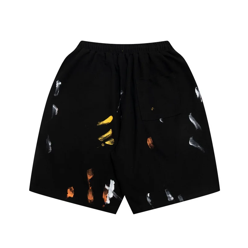 GALLERY DEPT TIDE Harajuku 23SS Summer Letter Printed Logo Graffiti Streetwear Hip Hop Drawstring Beachwear Sweat Men Shorts