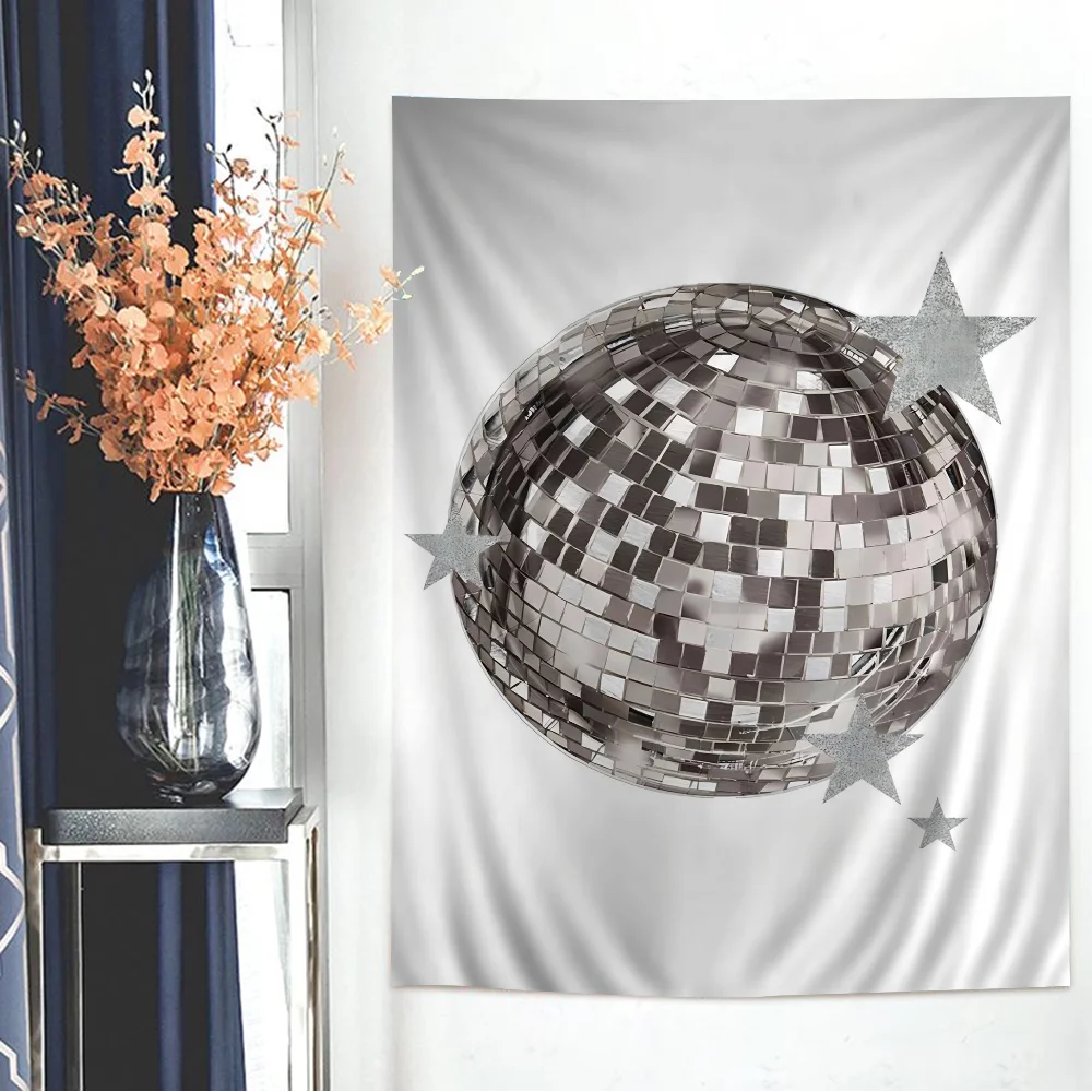 Диско-шар DIY настенный гобелен висит Таро хиппи настенные коврики домашний декор