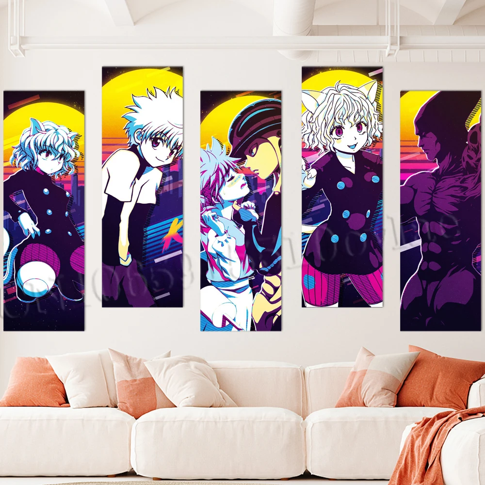 

Anime Home Decor Wallpaper PVC Printed HUNTERxHUNTER Poster Painting DIY Mural Wall Art HD Pictures Living Room Self-adhesive