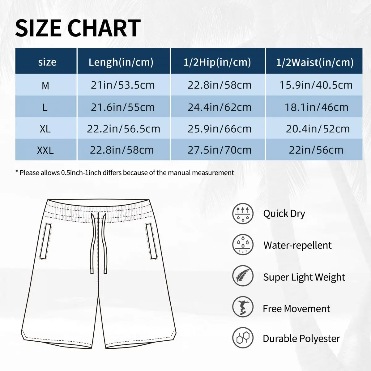 Мужские пляжные шорты в Пуэрто-Рико винтажные с принтом флага страны карманами