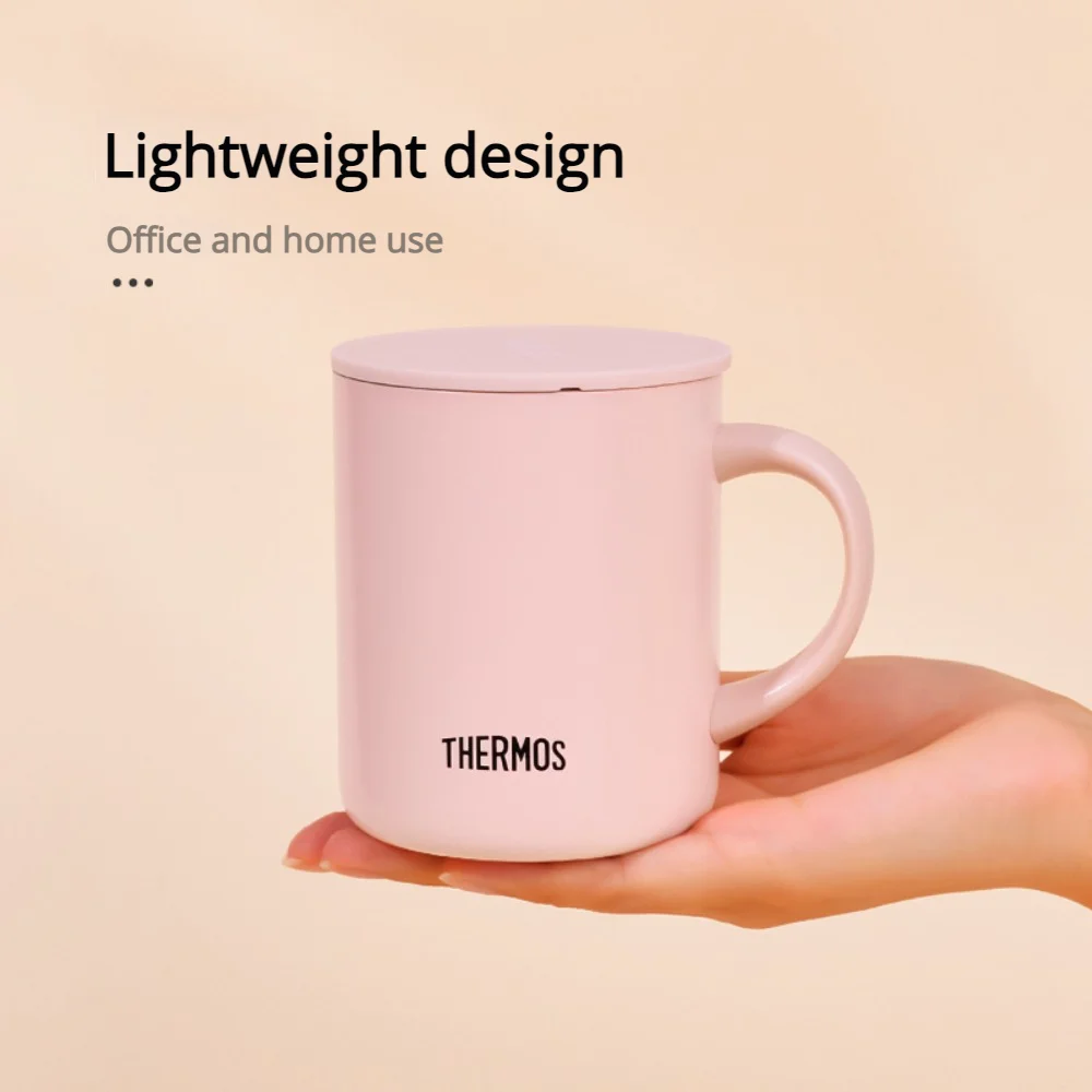 Фото Кружка THERMOS, кружка с ручкой, 450 мл, термос из нержавеющей стали, герметичная кофейная кружка и чашка для молока для офиса, без BPA №5
