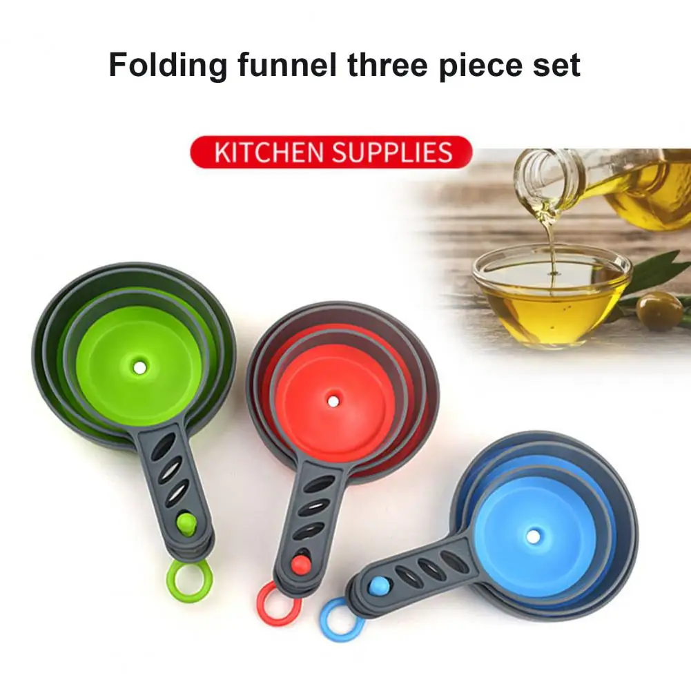 

Dispensing Funnel Useful Long Lasting Food Grade Folding Food Liquid Transfer Funnel Kitchen Supplies Jam Funnel Jam Funnel
