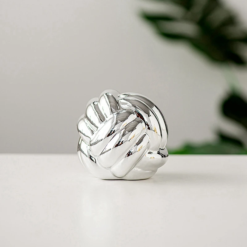 Керамический Узел Декор современные керамические линии текстура цепь узел шар