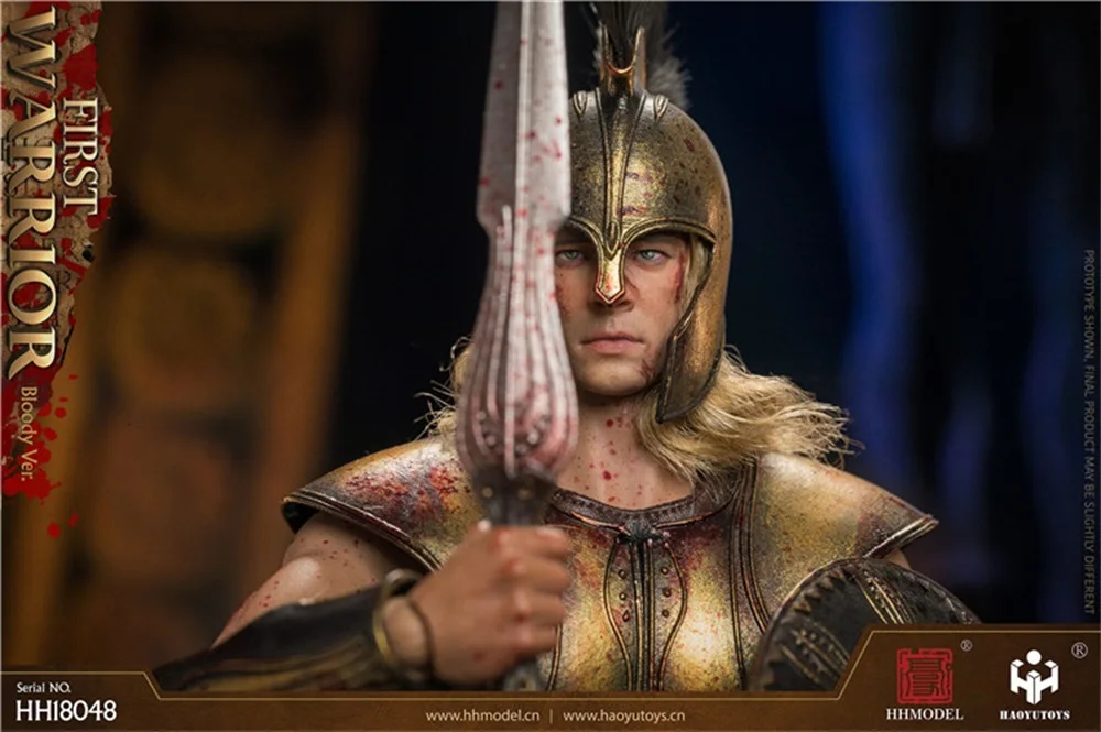 

1/6 HAOYUTOYS HHMODEL HH18048 Imperial Legio Greek First Warrior Bloody Version Head Helmet Model Fit 12" Action Collectable