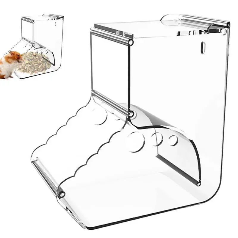 

Кормушка для хомяков гравитационная заправка, кормушка для домашних животных, мыши, ежик, морская свинка и другие маленькие животные, идеальная станция для кормления