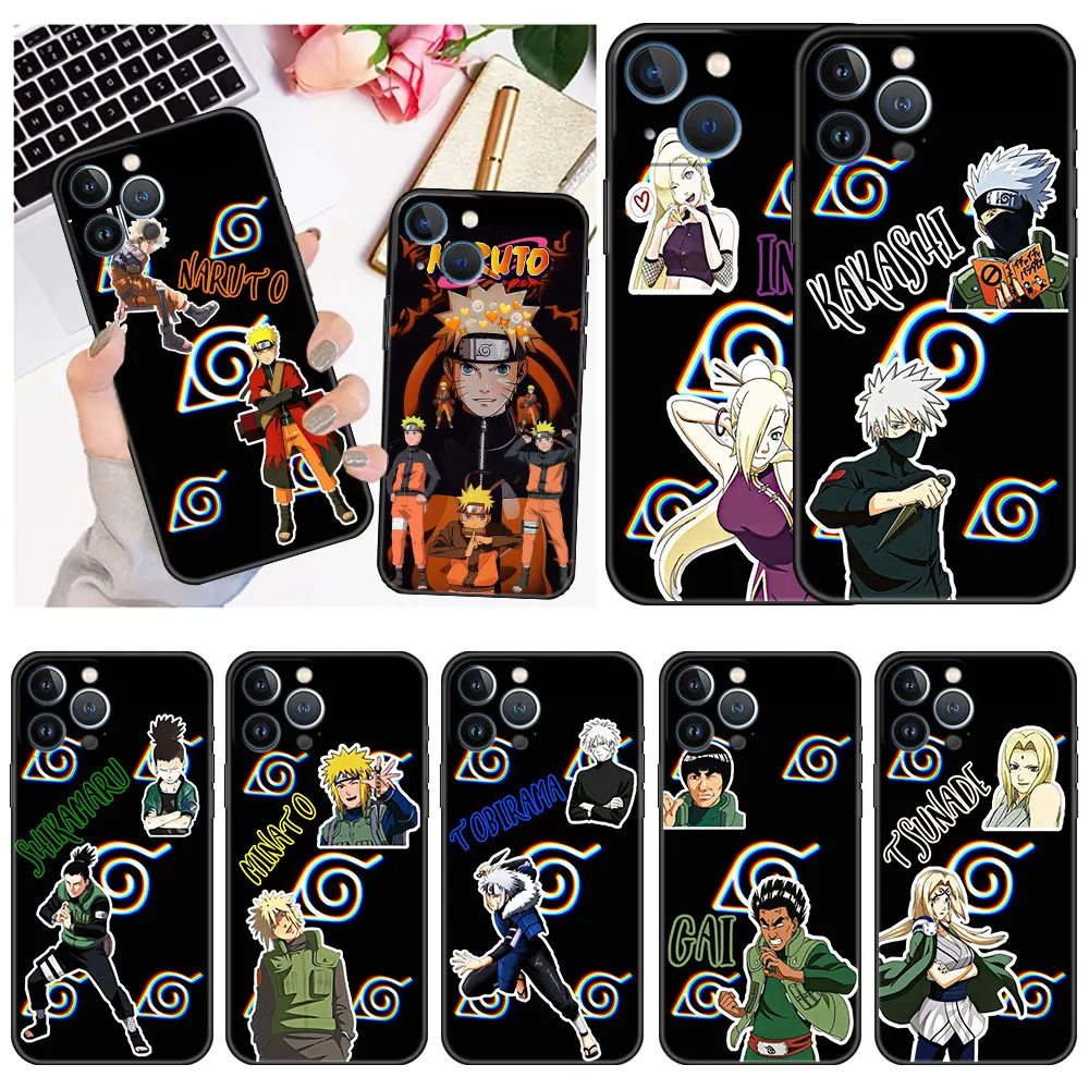 

Case For Apple iPhone 13 11 12 Pro 7 XR X XS Max Soft Phone Funda 8 6 6s Plus 5 5S SE 2022 Cover Naruto Kakashi Hatake Cute